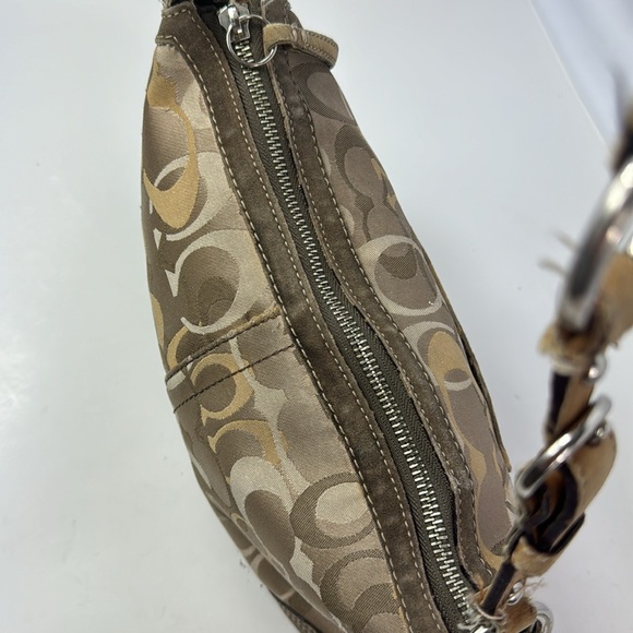 Coach Chelsea Y2K Monogram Fabric &Leather Shoulder Bag - Picture 4 of 13
